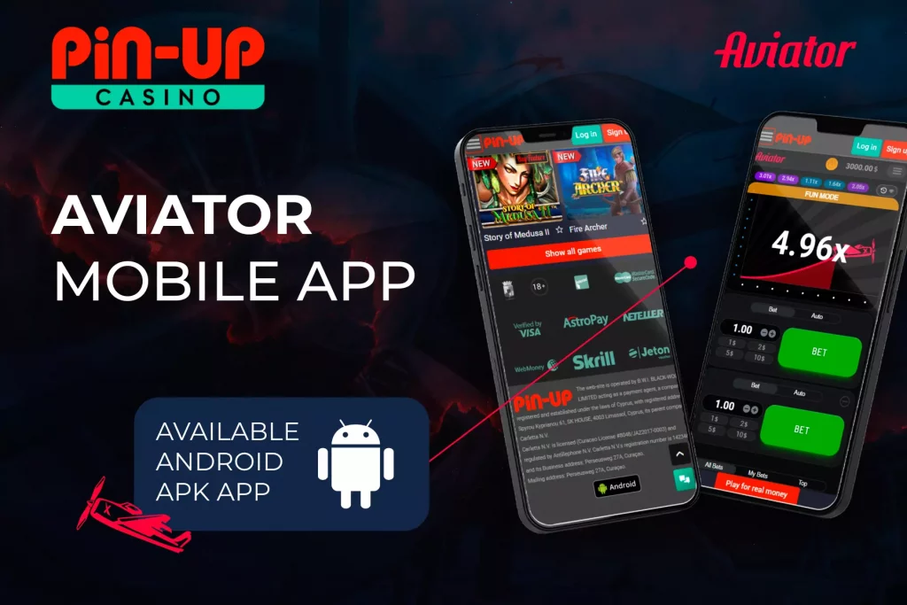 Pin Up aviator mobile app